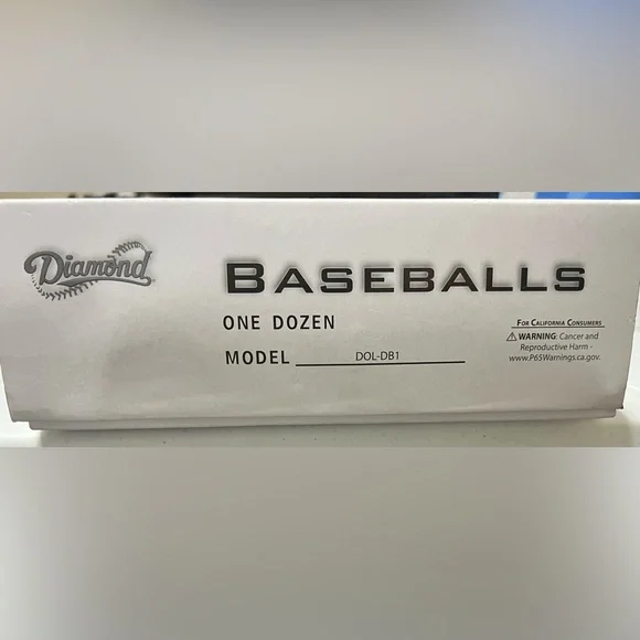 One dozen Diamond Sports Baseballs model DOL-DB1 - Picture 3 of 3